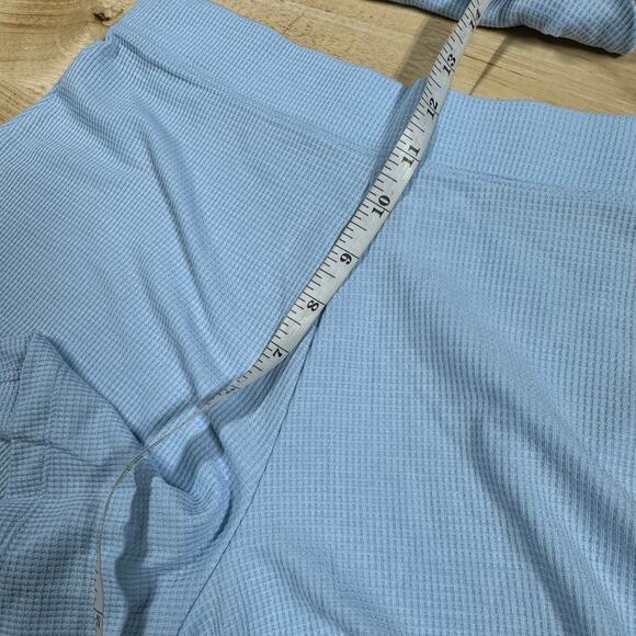 Athleta Wind Down Sleep Shorts Waffle Knit Light Blue Women's Size XS NWT - Picture 8 of 11